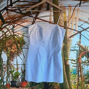 cult gaia Mini Spaghetti Strap Gingham Dress